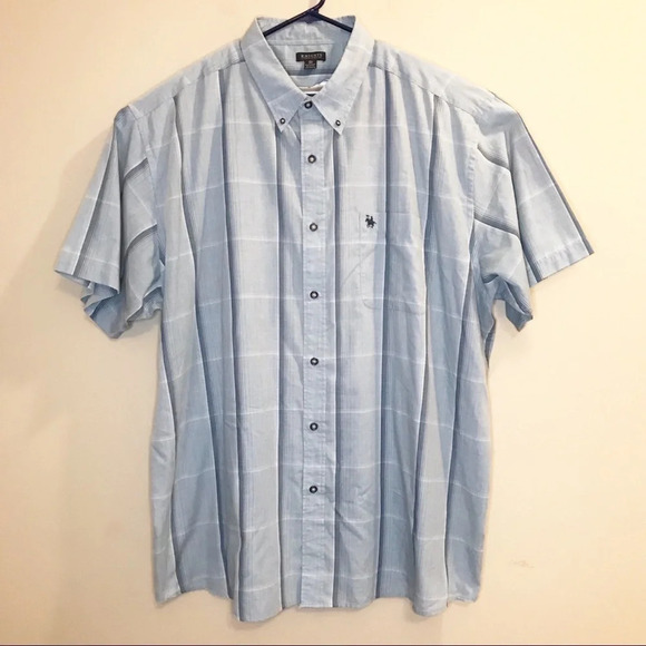 Knights Sportswear Plaid Short Sleeve Button Shirt - Picture 1 of 7